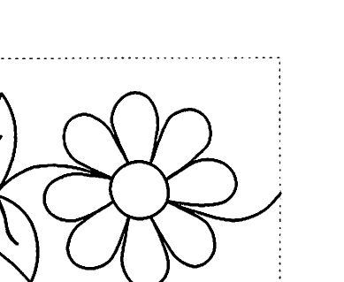 Flower Leaf Border